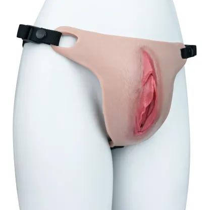 Ivy Strap-On Wearable Silicone Vagina Plate for Crossdressers