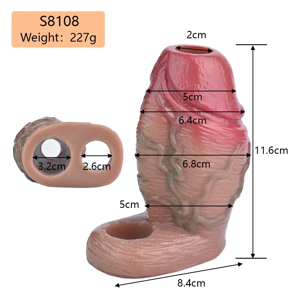 Mars 4.6“x2.5” Super Thick Penis Girthy Sleeves in 2 Colors