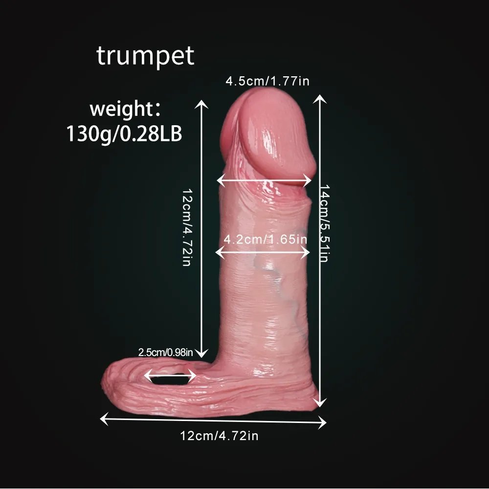 Duke 7“x1.65” Flesh Realistic Big Penis Extender Sleeve