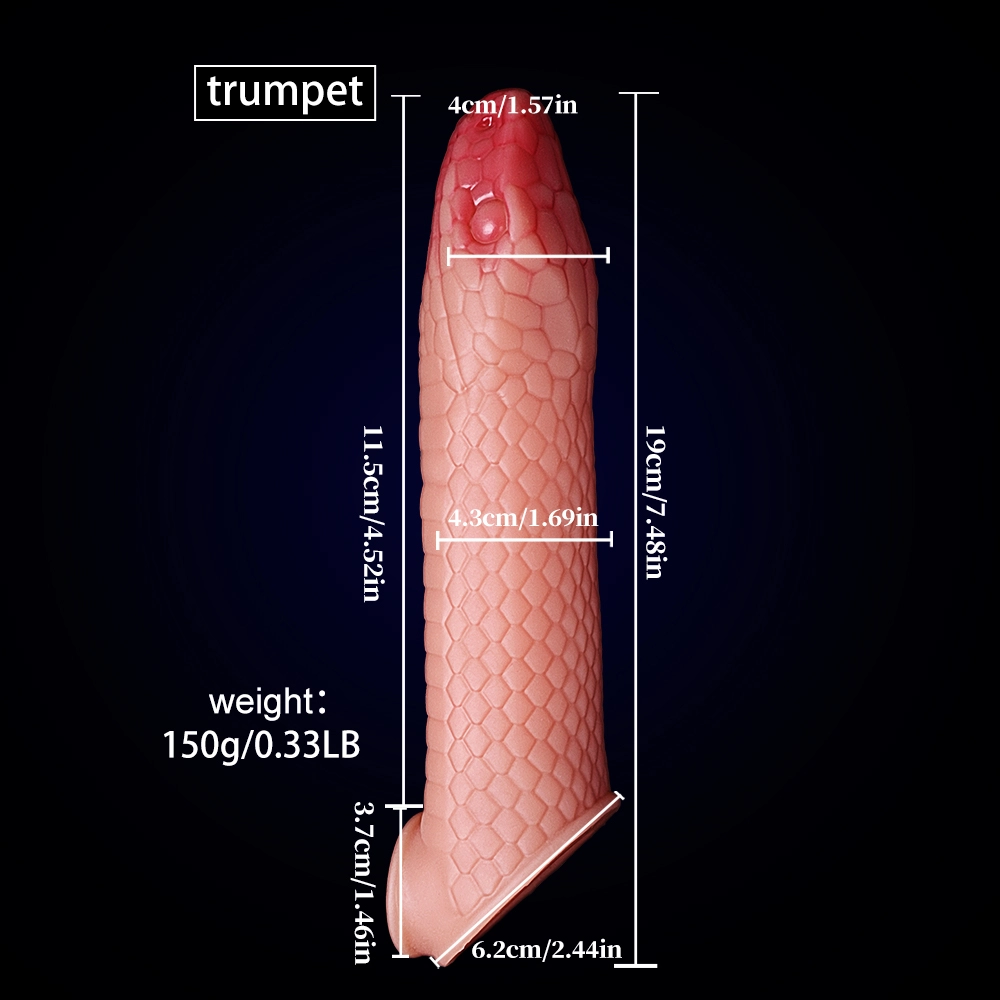 Snake Design Penis Sleeve, Soft Silicone for Enhanced Pleasure