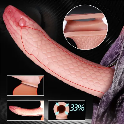 Snake Design Penis Sleeve, Soft Silicone for Enhanced Pleasure