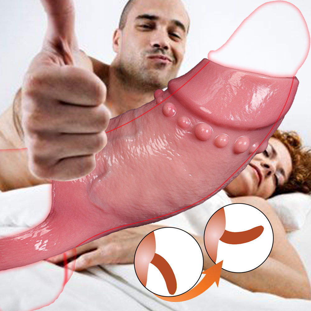 Luke 4.8" x 1.9" Soft Brown Open Tip Dick Sleeve