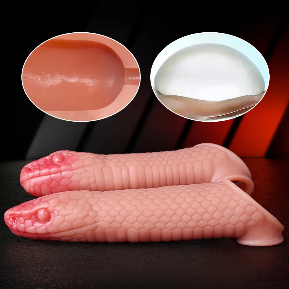 Snake Design Penis Sleeve, Soft Silicone for Enhanced Pleasure