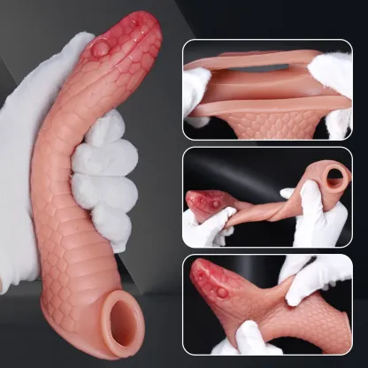 Snake Design Penis Sleeve, Soft Silicone for Enhanced Pleasure