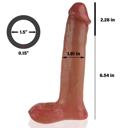 Peter 8.8“ x 1.8” Realistic Vibrating Cock Sleeve