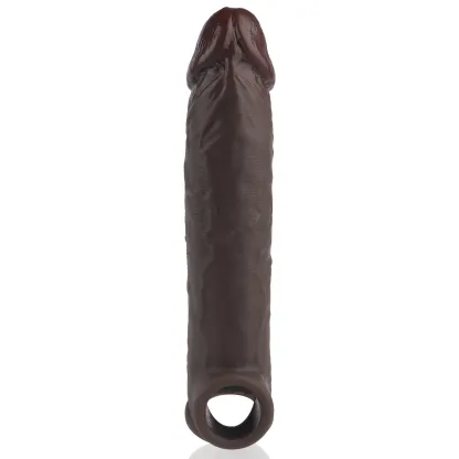 James 8.4“ x 1.7” Dark Brown Soft Dick Extender Sleeve