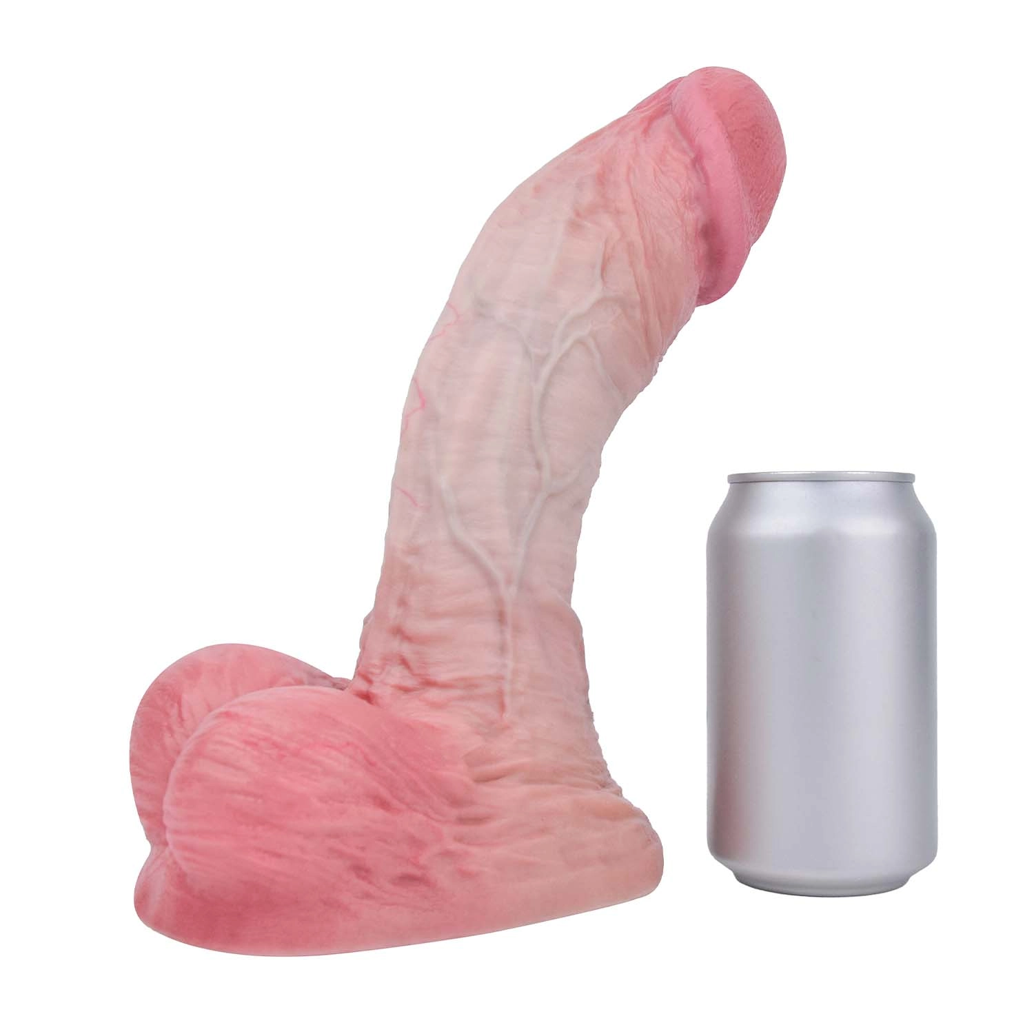 Ingrid 11"x2.3" Giant Dual Density Realistic Dildo, Liquid Silicone Toy with Sliding Skin 