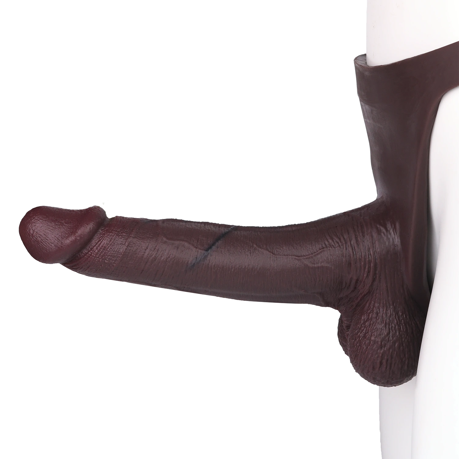 Sam 10" x 2.3" Super Huge Strap on Black Realistic Penis Extender