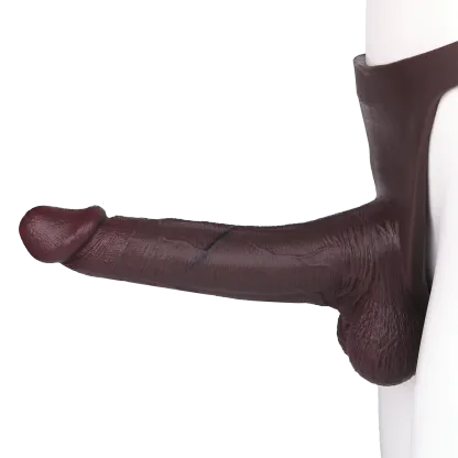 Sam 10" x 2.3" Super Huge Strap on Black Realistic Penis Extender