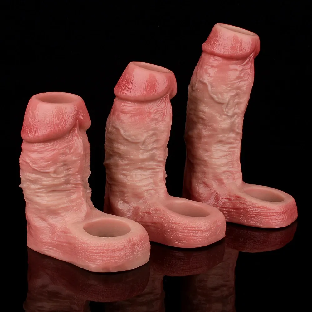 Maui 5.9” x 1.77” Realistic Thick Cock Girth Sleeve(S-L)