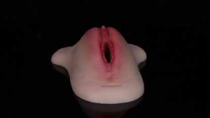 Mia Leather Wearable Realistic Vagina Pants for Crossdresser, Soft Silicone Fake Vagina with Textured Interior