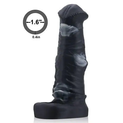 7.3" x 2" Fantasy Sleeve Black Horse Penis sleeve