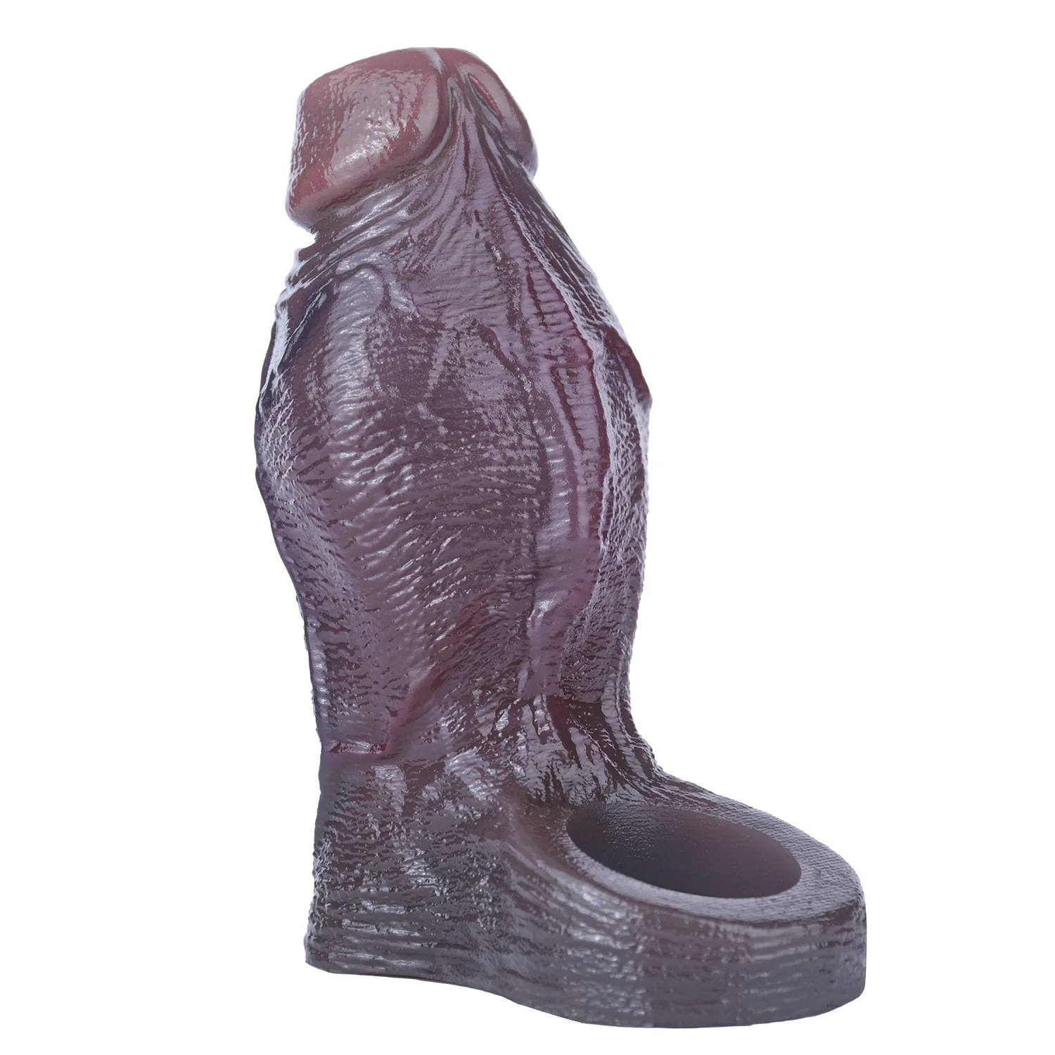 Felix 4.8"x2.2" Black Thick Fat Open Ended Penis Sleeve