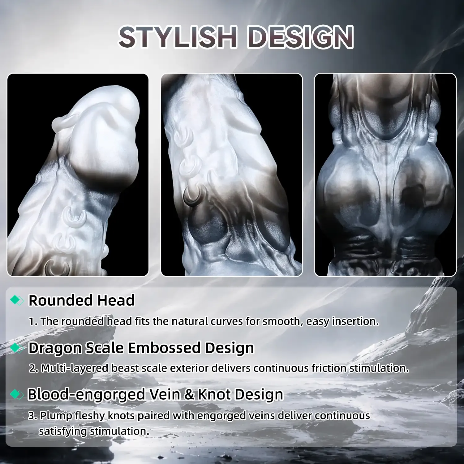 [Copy]Hashid 6.6"x1.6" Realistic Silicone Penis Sleeve with Remote Control & Adjustable Plugs