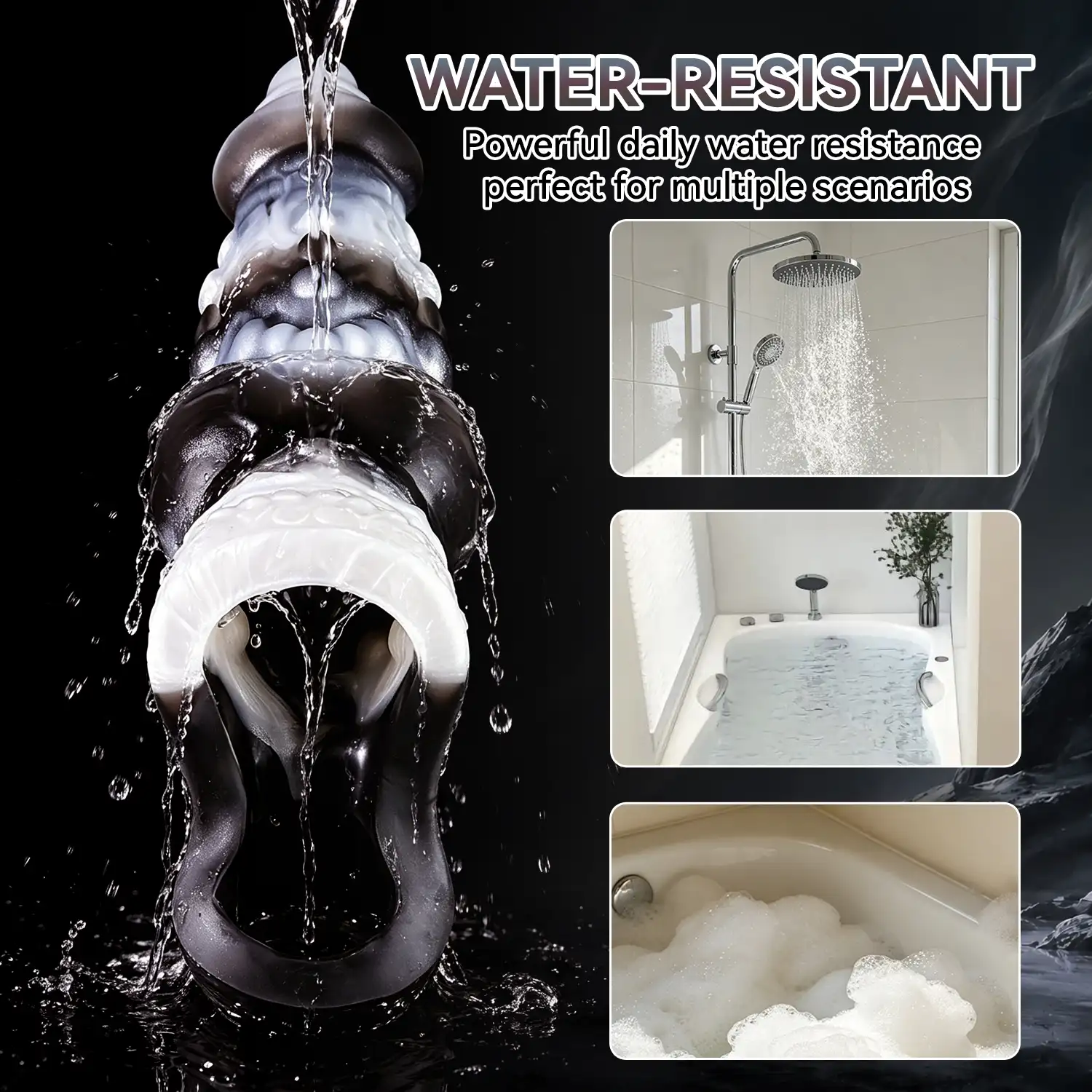 [Copy]Hashid 6.6"x1.6" Realistic Silicone Penis Sleeve with Remote Control & Adjustable Plugs