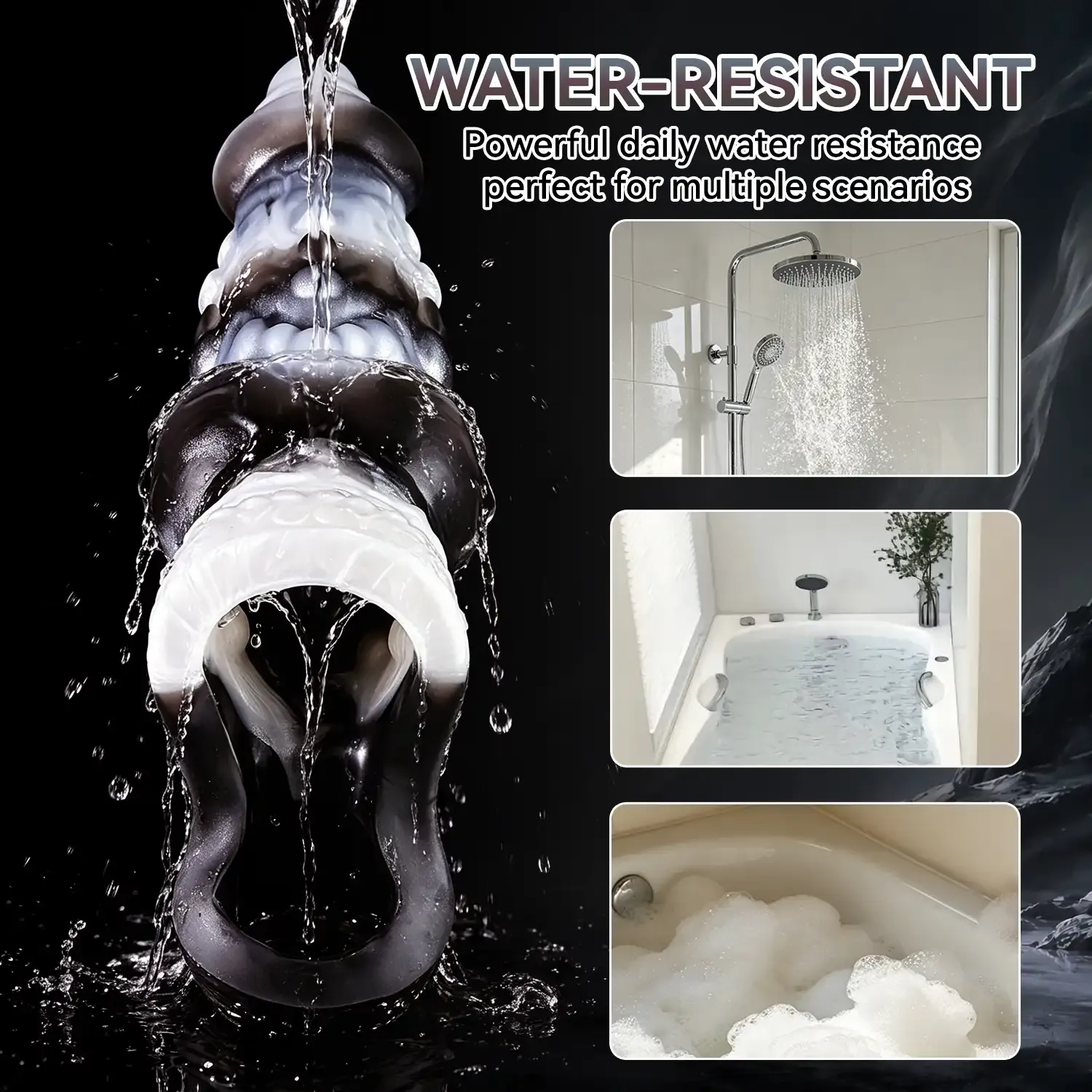 [Copy]Hashid 6.6"x1.6" Realistic Silicone Penis Sleeve with Remote Control & Adjustable Plugs