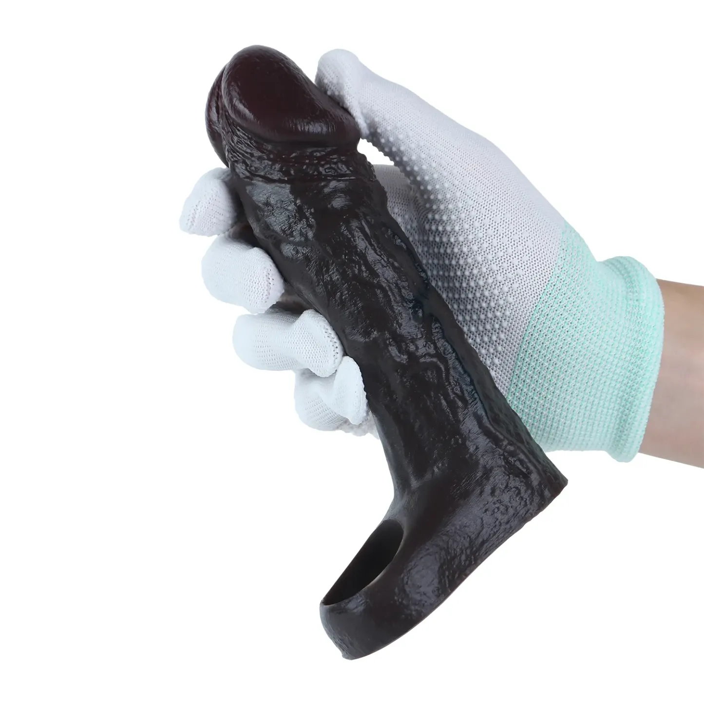 Mike 6.3“ x 1.7” Big Glans Black Realistic Penis Extender