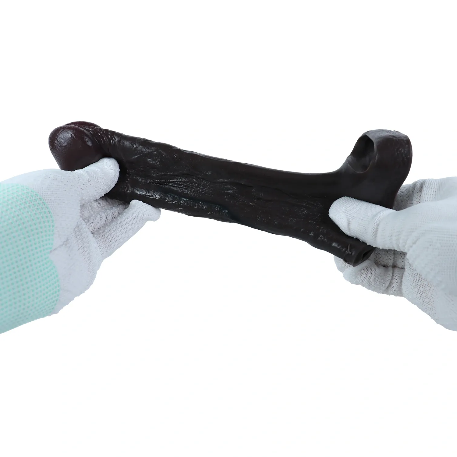 Mike 6.3“ x 1.7” Big Glans Black Realistic Penis Extender