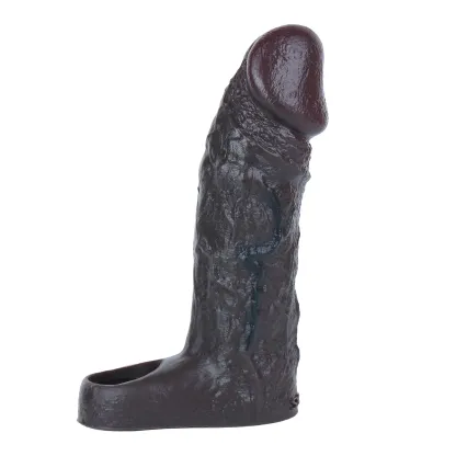 Mike 6.3“ x 1.7” Big Glans Black Realistic Penis Extender