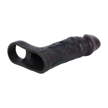 Mike 6.3“ x 1.7” Big Glans Black Realistic Penis Extender