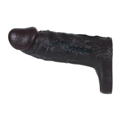 Mike 6.3“ x 1.7” Big Glans Black Realistic Penis Extender