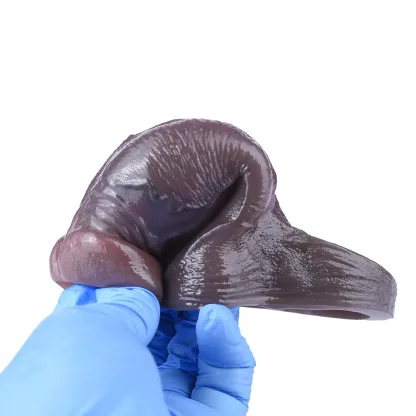 Felix 4.8"x2.2" Black Thick Fat Open Ended Penis Sleeve