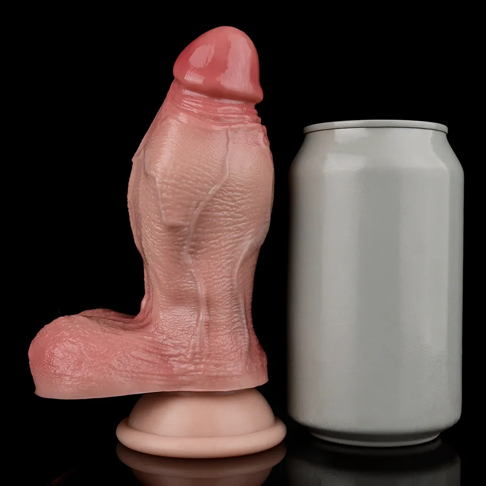 Tonny 4 inch  Small Flesh Soft Realistic Fat Dildo 