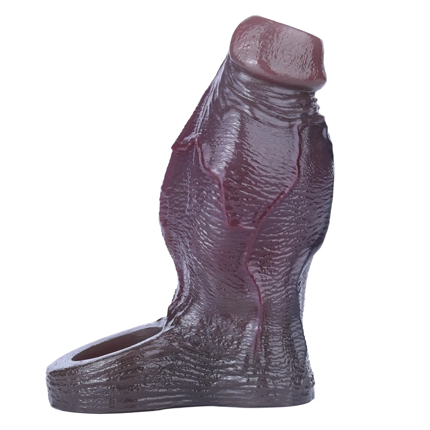 Felix 4.8"x2.2" Black Thick Fat Open Ended Penis Sleeve