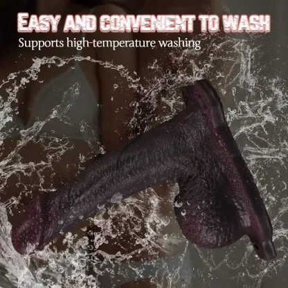 Dave 7.5" x 1.7" Strap on Realistic Brown Penis Sleeve