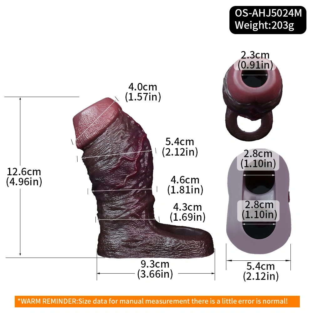 Duke Black Thick Penis Enhancement Sleeve 4 Sizes Available