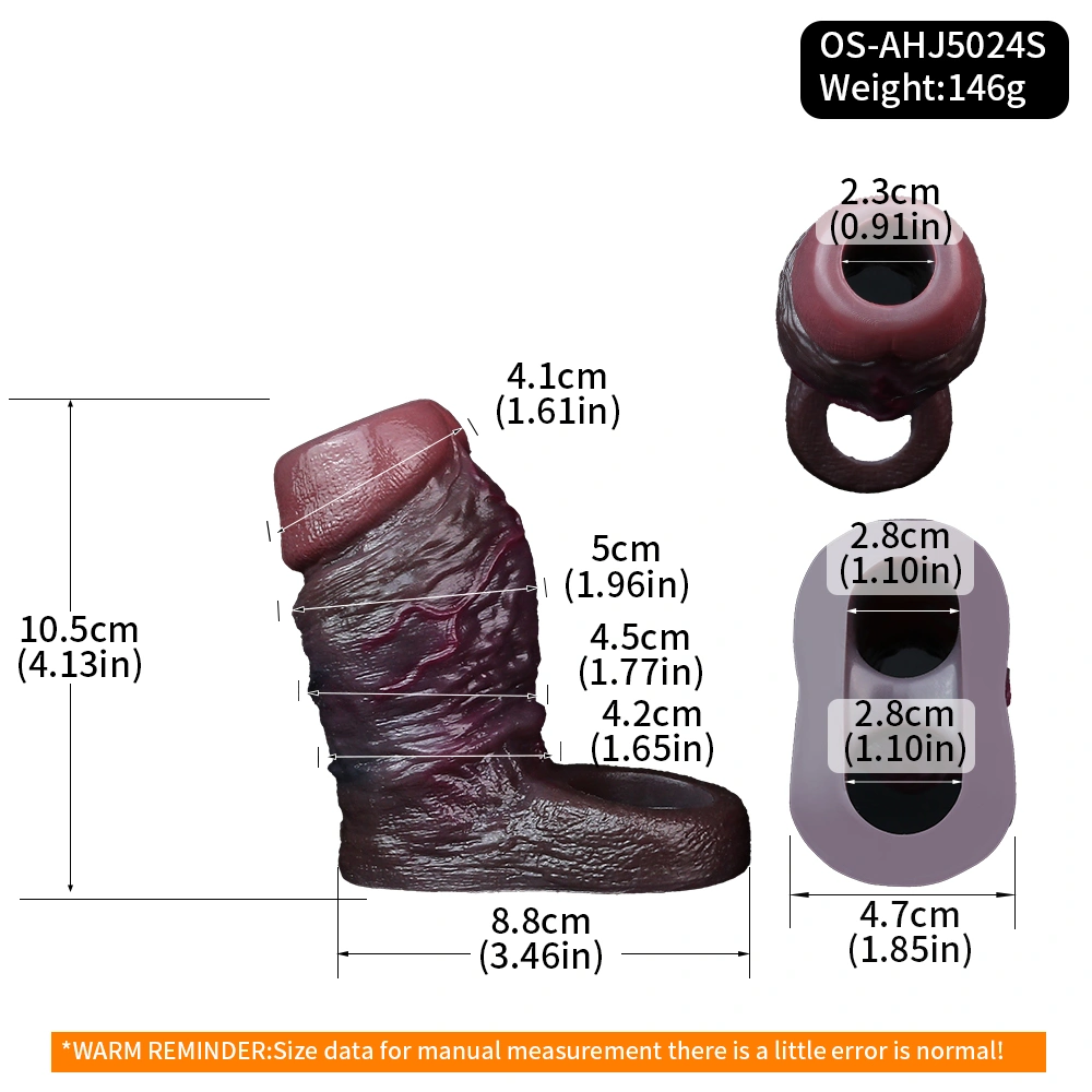 Duke Black Thick Penis Enhancement Sleeve 4 Sizes Available