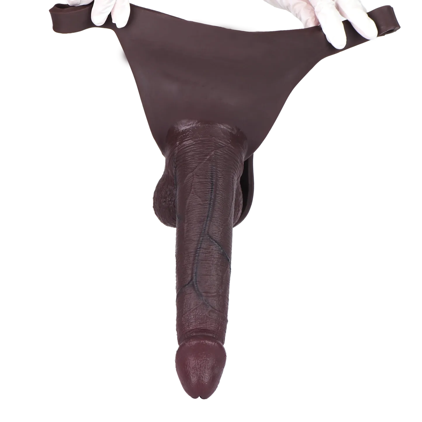 Sam 10" x 2.3" Super Huge Strap on Black Realistic Penis Extender