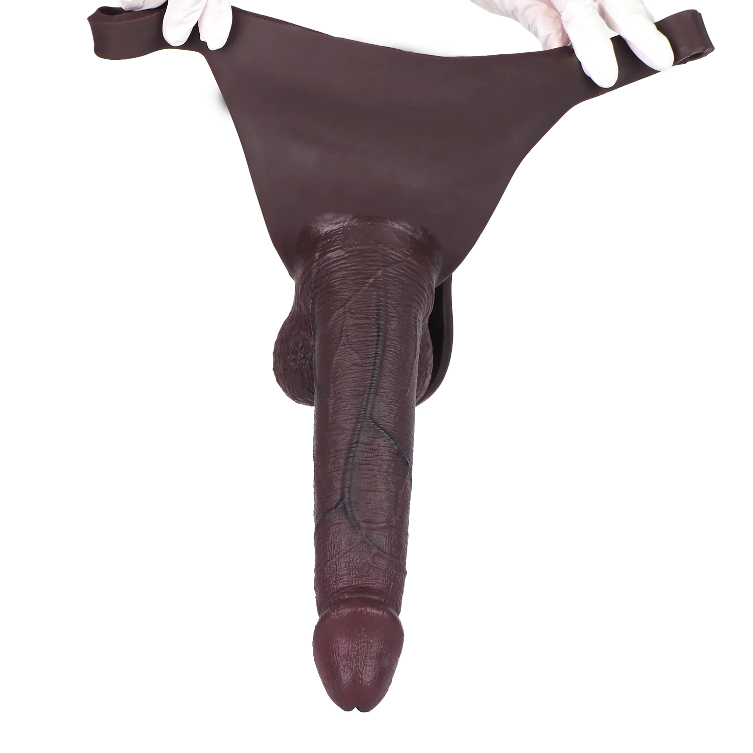 Sam 10" x 2.3" Super Huge Strap on Black Realistic Penis Extender