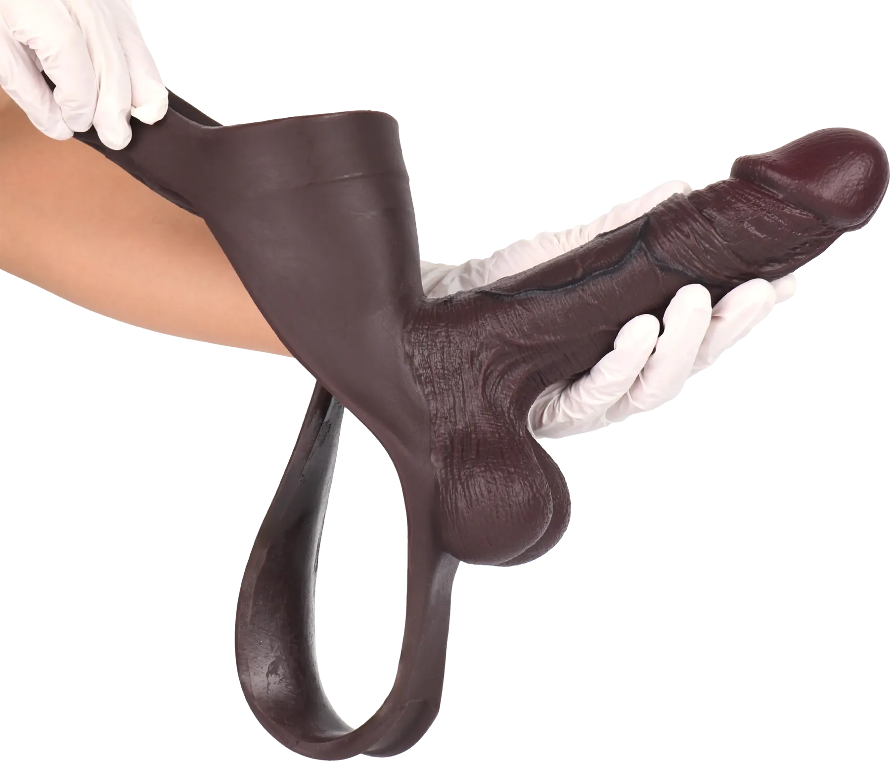 Robert 7.5" x 2" Black Wearable Thong Penis Sleeve