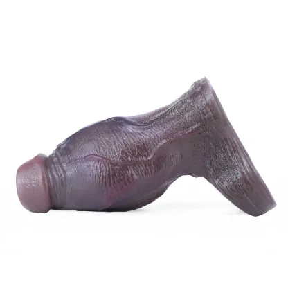 Felix 4.8"x2.2" Black Thick Fat Open Ended Penis Sleeve