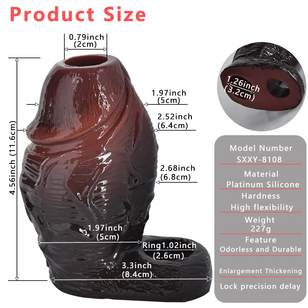 Mars 4.6“x2.5” Super Thick Penis Girthy Sleeves in 2 Colors