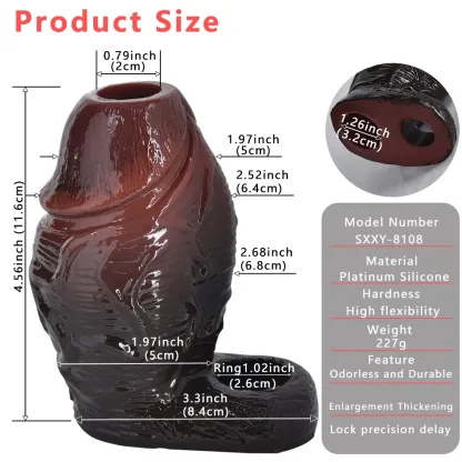 Mars 4.6“x2.5” Super Thick Penis Girthy Sleeves in 2 Colors