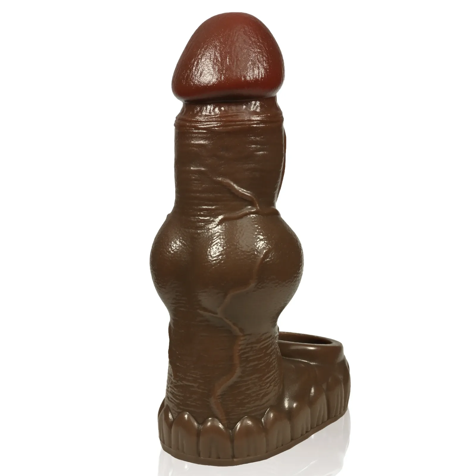 Connor 6.1"x1.8" Silicone Fantasy Cock Sleeve With Stimulation Balls