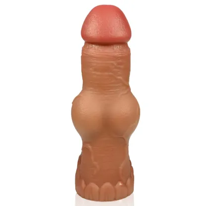 Connor 6.1"x1.8" Silicone Fantasy Cock Sleeve With Stimulation Balls