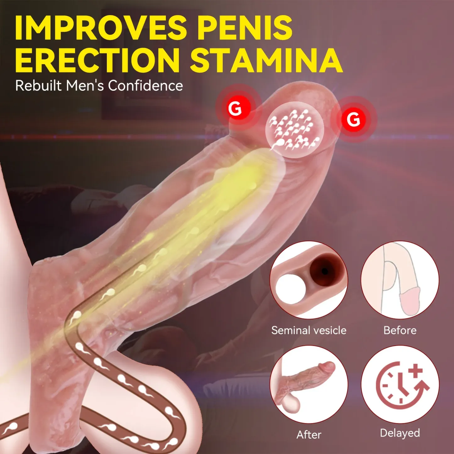 Dorus 6.5“x2.2” Fat Flesh Skin Realistic Cock Extender Sleeve