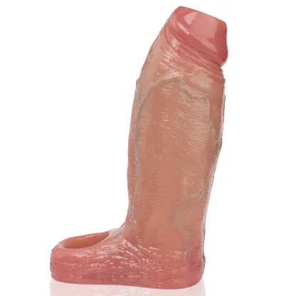 Elijah 6.6" x 2.3" Flesh-Tone Thick Penis Sleeve With Open-End Design