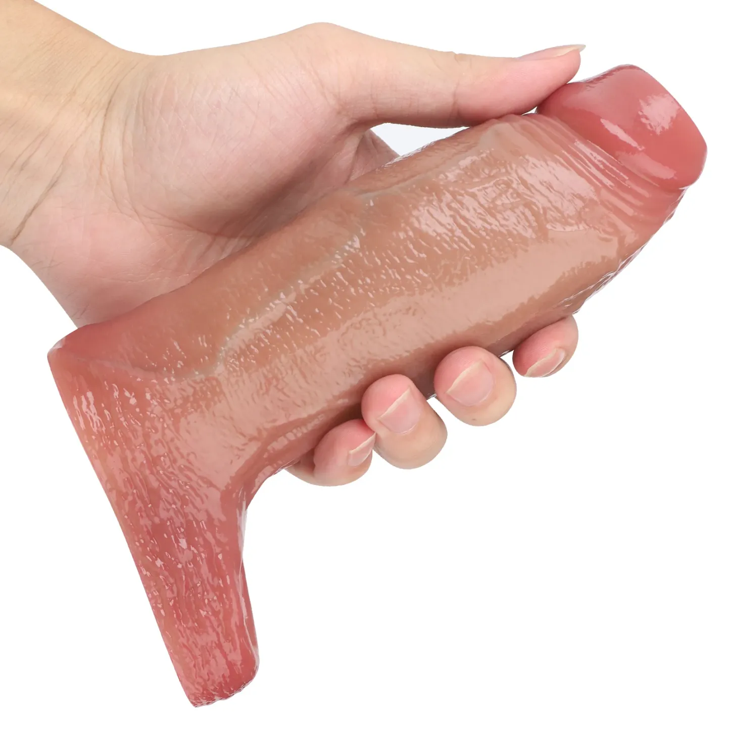 Elijah 6.6" x 2.3" Flesh-Tone Thick Penis Sleeve With Open-End Design