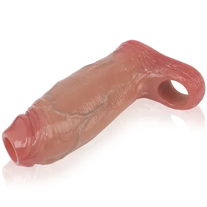 Elijah 6.6" x 2.3" Flesh-Tone Thick Penis Sleeve With Open-End Design