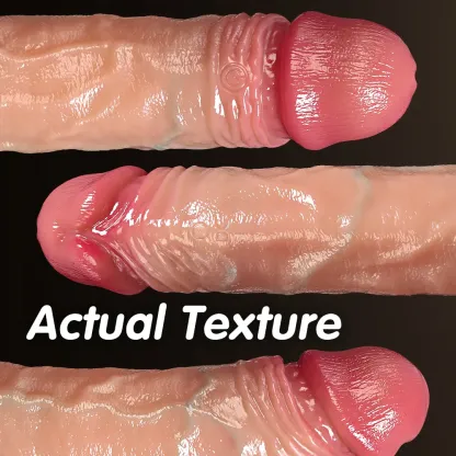 Eric 8"×1.8" Realistic Vibrating Cock Extender With 9 Modes