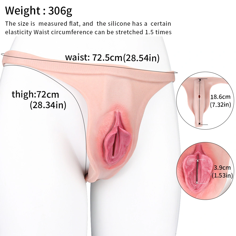 Emma Realistic Silicone Thong for Transgender, Discreet & Soft