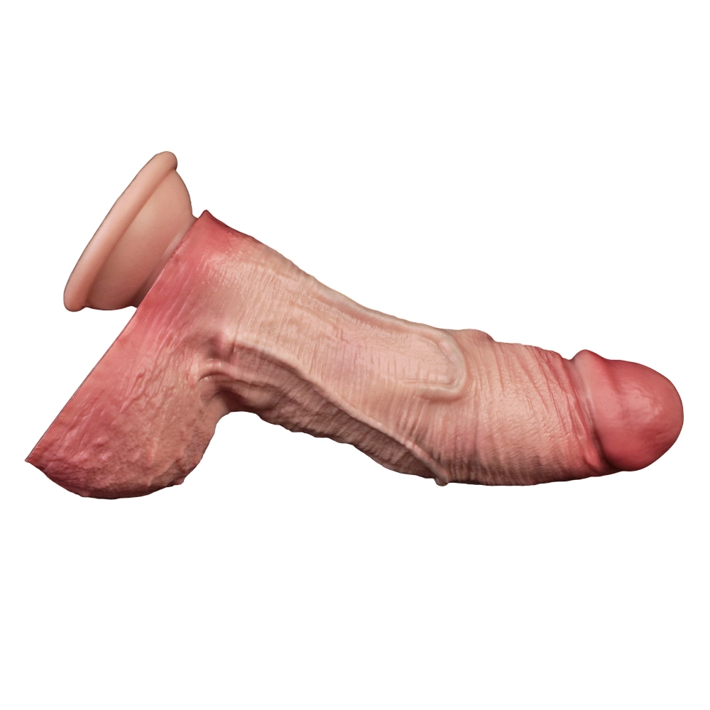 Frank 5.3"x2.1" Flesh Realistic Dildos, Lifelike Dual Density Sliding Skin 