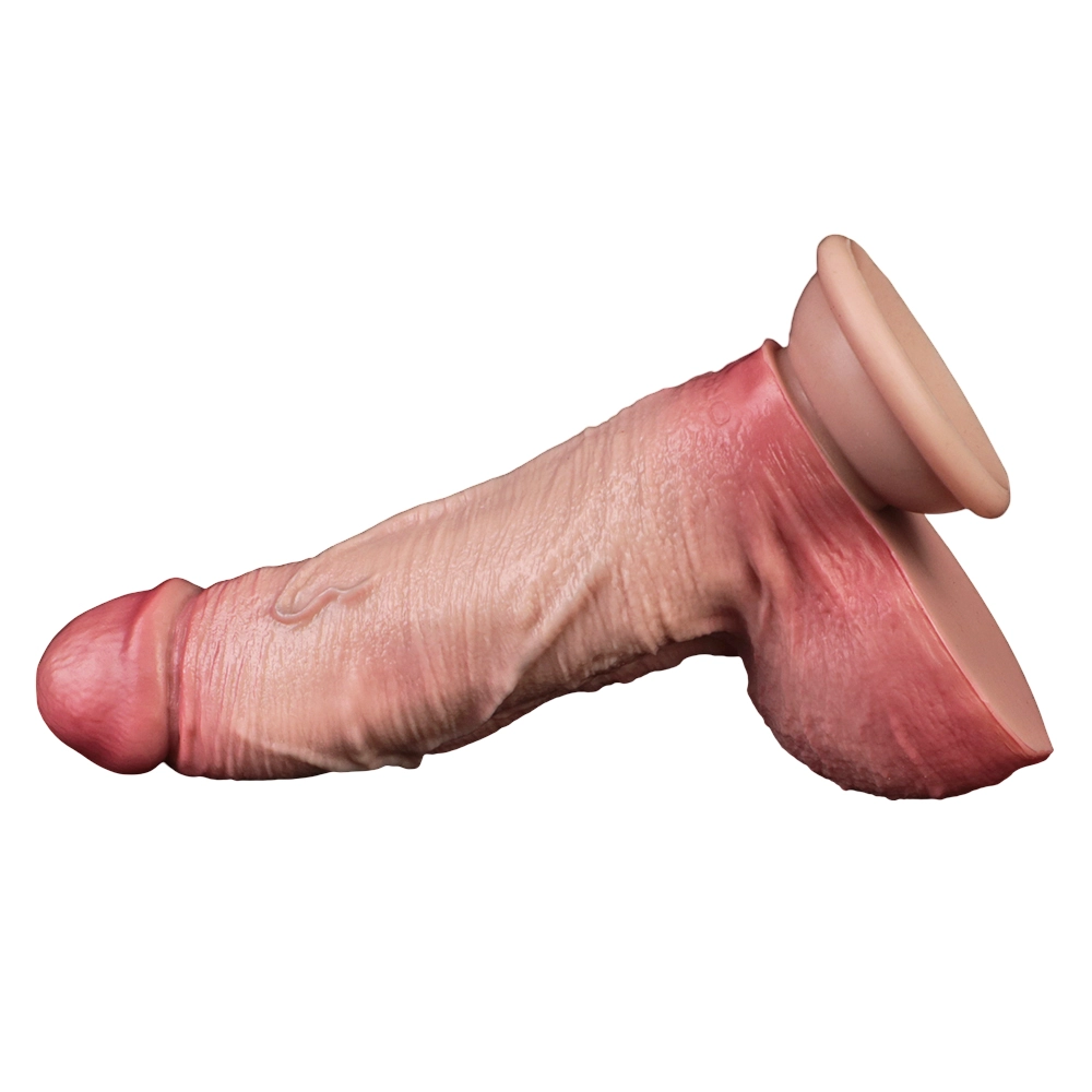 Frank 5.3"x2.1" Flesh Realistic Dildos, Lifelike Dual Density Sliding Skin 