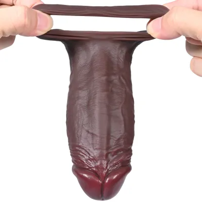 Gavin 5.9"x2.1" Skin-Safe Silicone Realistic Cock Sleeve Male Delay Enhancer