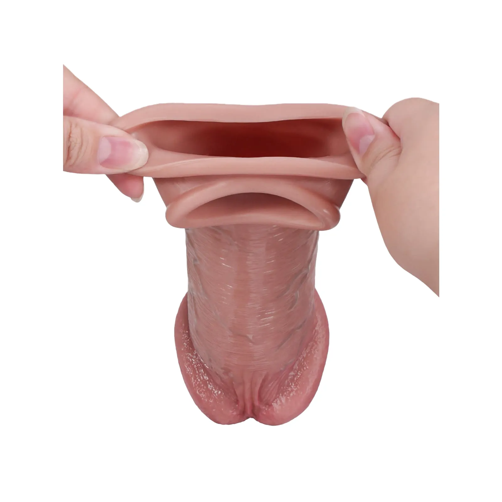 Hunter 8.5” x 2” Big Glans Realistic Huge Cock Sleeve