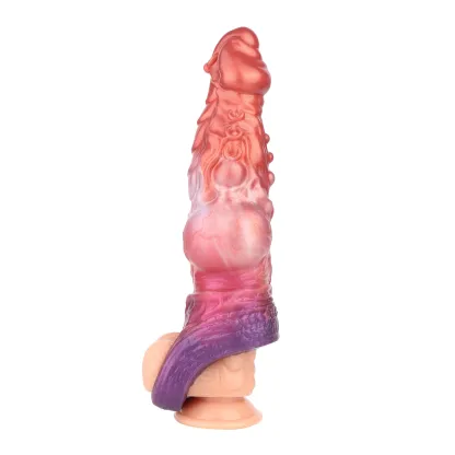 Nicholas 9.8" x 3.1" Purple Moutain Dragon Penis Enlargement Sleeve With 3 Size